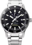 Orient Star RK-AU0309B Automatic Watch, 68.4 ft (200 m) Diver, Mechanical Type, Silicone Band Included, Waterproof for 200 Meters Air Submersion, Black, Dial color - black, Modern