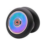 2Pcs 120mm Pro Scooter Wheels with ABEC 9 Bearings for MGP/Razor/Lucky Pro Scooters (Rainbow)