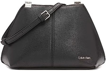 Calvin Klein Granite Geometric Crossbody, Black/Silver, One Size