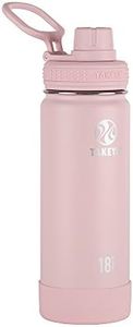 Takeya Australia Takeya Actives Vacuum-Insulated Stainless-Steel Water Bottle, 530ml, Blush Vacuum Insulated Double Walled Water Bottle, Blush, 18 oz