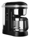 KitchenAid 12 Cup Drip Coffee Maker with Spiral Showerhead and Programmable Warming Plate, Onyx Black, KCM1209OB