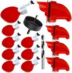 Aopchry Automatic Chicken Feeder and Waterer Set, 8 Pack Chicken Waterer Cups and 4 Pack Chicken Feeders, DIY Large Chicken Water Feeder, Suitable for Various Poultry, with Mounting Hole Opener
