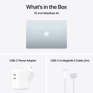 Apple MacBook Air 15.3" Laptop M4 – 24GB RAM, 512GB SSD, Sky Blue