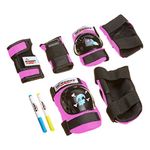 Wipeout Dry Erase Kids Cycling Protective Pad Set with Knee Pads, Elbow Pads, and Wristguards