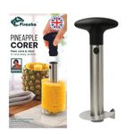 Premium Stainless Steel Pineapple Corer and Slicer - All-in-One Pineapple Cutter, Slicer, and Corer - Easy Grip, Detachable Handle for Quick Core Removal & Perfect Rings - Durable Kitchen Gadget