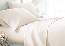 Linen Market Bed Sheets for Queen Size Bed (Ivory) - Sleep Better Than Ever with These Soft and Cooling Queen Sheets - Deep Pocket Fits 16" Thick Beds - 4 Piece Queen Sheet Set