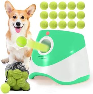 SOCO Automatic Ball Launcher for Dogs, 15 2-Inch Balls, Green