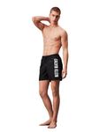 Calvin Klein Men Swim Trunks Medium Drawstring Mid-Length, Black (Pvh Black), XL