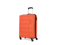 Kamiliant American Tourister Harrier 56 Cms Small Cabin Polypropylene Hard Sided 4 Wheeler Spinner Wheels Carry-On Luggage (Carrot-Orange)