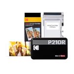 KODAK Mini 2 Retro 4PASS Mobile Photo Printer 5.3 x 8.6 cm Pack of 38 Sheets Black