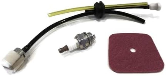 OEM Mantis Service KIT 7222 w/SV-4B Engine Air Filter Spark Plug Fuel Line Kit by The ROP Shop