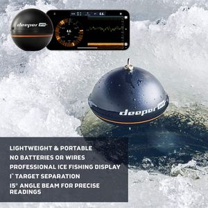 Deeper Pro+ Smart Sonar WiFi Fish Finder with GPS – Castable, Portable