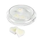 Glass Floating Candle Bowl - 7 Inch
