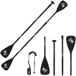 Oars Paddle for SUP and Kayak Boat Oars 3-Stage 2-Mode Adjustable, Lightweight Aluminum Alloy, Portable and Versatile with Anti-Loss Rope - Perfect for Travel, Fishing, and Boating