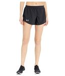 Under Armour Women Fly By 2 Yoga Shorts, Black/Black/Reflective, M