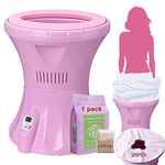 AKSOVA Yoni Seat Kit, Steam Seat with 20 Steams Organic Yoni Herbs & 20pcs Disposable Covers, For Postpartum Care Cleaning PH Balance & Feminine Odor