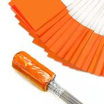 100 Pack Marking Flags, Orange Marker Flags | 38 x 10 x 13 cm, Lawn Flags, Landscape Flgs, Marker Flags for Lawn, Survey Flags, Irrigation Flags, Match with for Distance Measuring Wheel