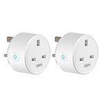 HBN Smart Plug WiFi Socket Work with Alexa Echo and Google Home, Smart Timer Plug, No Hub Required, 2.4Ghz Only (13A/3120W,2 Pack)