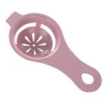Mockery Plastic Egg Separator White Yolk Sifting Kitchen Tool Baking Accessory, Non-Sticky Long Lasting Plastic Egg Filter for Dessert, Plastic Filter Sieve Divider Holder (Pink, Pack of 1)