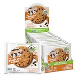 Lenny & Larry's The Complete Cookie, Peanut Butter Chocolate Chip, 16g Plant Protein, Certified Vegan, Non-GMO, 4 Ounce Cookie (Pack of 12)