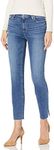 PAIGE Women's Cindy Outseam Slit High Rise Raw Hem Straight Jean, Roadhouse, 25