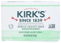 Original Coco Castile Bar Soap, with Aloe Vera, 4 oz (113 g) - Kirk's