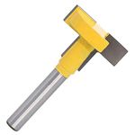 Eyech 1/4 Inch Shank Straight T Slot Router Bit & T-Track Slotting Cutter Carbide Wood Milling Cutter Woodworking Drill Bit Tool