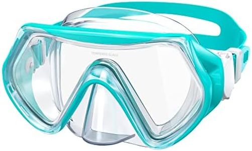 Findway Kids Swim Goggles Toddler Kids Youth(5-16), Anti-Fog 180°Clear View Snorkel Diving Mask, Swim Goggles with Nose Cover Waterproof Anti-UV Water Pool Goggles for Boys Girls Youth