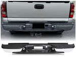 ECOTRIC Rear Step Bumper Bar W/Pad Chrome for 1999-2006 Chevy Silverado and GMC Sierra 1500 Replacement for GM1103122 12496085 FLEET SIDE BED ONLY