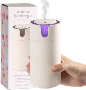 Aroma Recharge Cordless Diffuser - Portable Aromatherapy Diffuser with 70 ml Water Capacity, 3 Hour USB Charge | Relaxation Anywhere, Improves Sleep, Mood and Focus - Ultrasonic 5-in-1 Technology