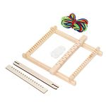 Weaving Loom Kit, Kids Weaving Loom Wooden Weaving Loom Creative DIY Weaving Art Handcraft for Kids and Beginners