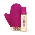 Coco & Eve Sunny Honey Bali Bronzing Self Tanner Mousse Set - All Natural Sunless Tanning Mousse | Instant Self Tanning with Bronzer with Self Tanning Mitt Applicator (200ml) (Dark)