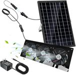 Solar Exhaust Fan,25W Solar Fan for Chicken Coop,Shed,Greenhouse & Attic Ventilation Cooling, Easy Installation,3500RPM,18FT Cord,IP67 Waterproof Solar Powered 3 Fan Kit