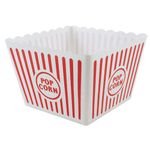 Gem Imports Reusable Large Plastic Popcorn Bowl 21cm