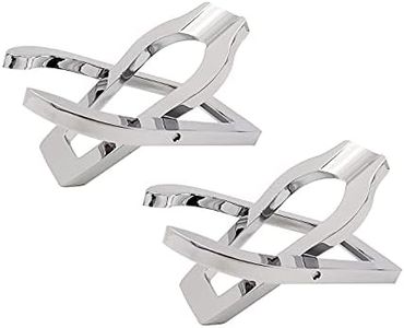 Tobacco Smoking Pipe Stand, Stainless Steel, Portable Foldable, Silver - 2 Pack