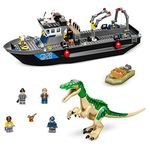 LEGO Jurassic World Baryonyx Dinosaur Boat Escape 76942 Building Kit; Cool Toy Playset for Creative Kids; New 2021 (308 Pieces)