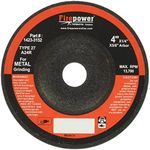 Firepower 1423-2187 Type 27 Depressed Center Grinding Wheel without Hub, 4-Inch x 1/4-Inch x 5/8-Inch, 5-Pack