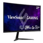 ViewSonic VX2718-PC-MHD 27-inch 1080p HD Curved Gaming Monitor, 165Hz, 1ms, Dual Integrated Speakers, Adaptive Sync, DisplayPort, 2x HDMI, for Home Entertainment and Gaming