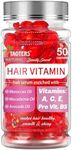 TAOTERS Hair Vitamin Capsules 1 Pack | Serum Oil for Women & Men's Frizzy & Damaged Hair Care | No-Rinse Moroccan Oil + Avocado Oil + Macadamia Oil - VIT A, E, Pro B5 Conditioner 50 Capsules