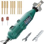 Ausacce Chainsaw Sharpener Electric – Chain Saw Sharpener Tool with 9 Titanium-Coated Diamond Bits, for All Chainsaw Brands