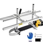 VEVOR Portable Chainsaw Mill Planking Milling Aluminum Steel with Installation Tools for Builders and Woodworkers (14" to 24")