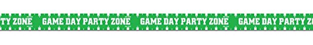 Beistle 66107 1-Pack Game Day Party Zone Decorative Party Tape, 3 by 20-Feet