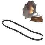 Black Rubber Record Belt, Player Belt with Compatible with Turntable, Phonograph Replacement Belt(1L10 200mm)