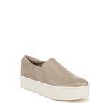 Vince Women's Warren Slip on Platform Sneaker, Light Straw Leather, 8