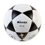 Mikasa FT5 Goal Master Soccer Ball (Black/White, Size 5)