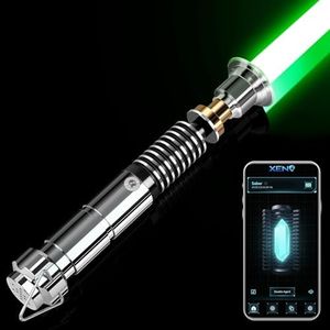 Smooth Swing Lightsaber, Motion Control Luke V3.0 Light Sabers | Infinite Color Change 16 RGB FX Sabers with APP, Premium Metal Hilt 16 Sound Fonts Light Saber for Adults & Kids Gift, USB-C Recharge