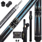 CUEELF Pool Cue Stick,Low Deflection Shaft Billiard Cue Sticks with 1X1 Hard Case,Professional Billiards Ques Sticks with 13mm Tips,19.5-20 oz Pool Stick Set