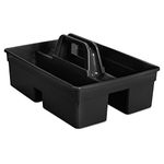 Rubbermaid 1880994 Executive Divided Carry Caddy, Black, 15.25 Inch x 4.232 Inch x 4.232 Inch