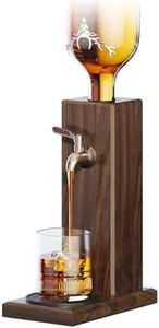 Ash Wood Whiskey Liquor Dispenser for Home Bar,Leakproof Alcohol Dispenser for Bourbon/Scotch,Includes Liquor Bottle Pour Spouts,Ideal Whiskey Gifts for Men (Father's Day,Birthday) Man Cave