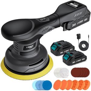 Cordless Buffer Polisher Compatible with Makita 18V Battery, 6-Speed Brushless Motor with 6-Inch Pad, Car Waxing & Detailing, Marine, Furniture Polish, Lightweight Portable Orbital Polisher